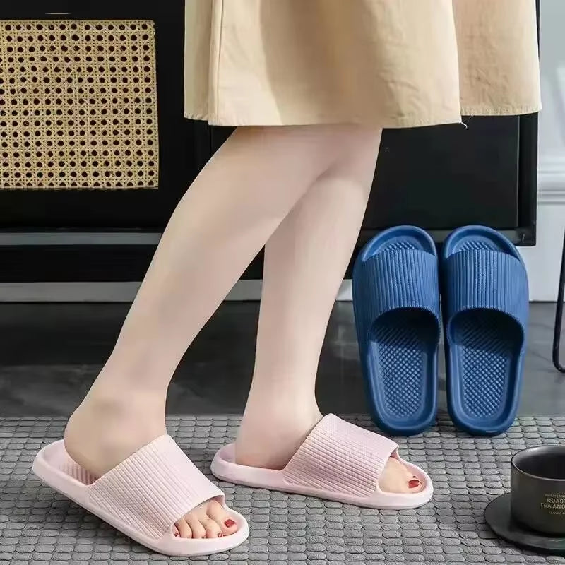 Soft Sole Massage Shower Shoes for Women Men Couples Waterproof Non-Slip Home Leisure Fashion Bathroom Slippers