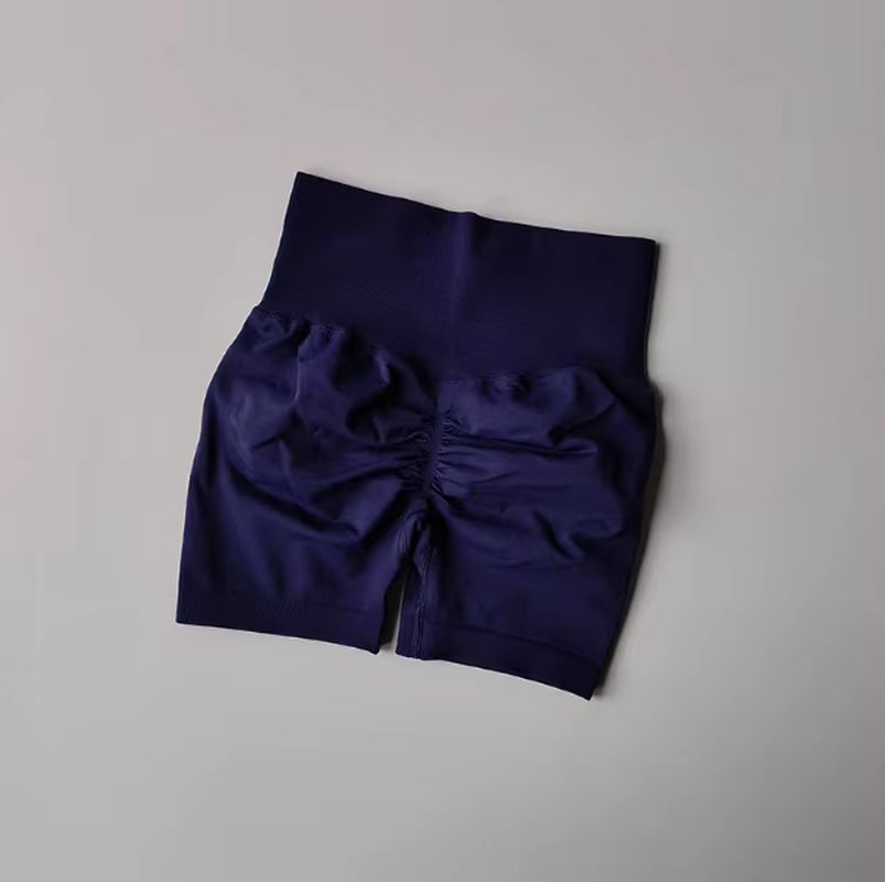 Peach Hip Lifting Sports Shorts Women High Waist and Waist Tightening Slimming Running Hip Speed Drying Three Point Tight Pants