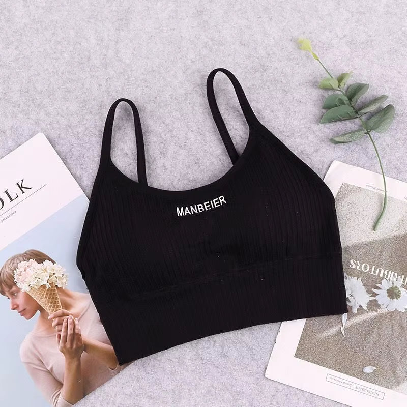 New Sports Bra for Women Gym Sexy Crop Top Bra Women Cotton Underwear Soft Comfort Tube Tops Female Brassiere Tops for Girls