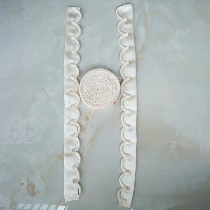 3 Pcs/ Set Bridal Wedding Gown Dress Lace up Zipper Replacement Bandage Accessories Bridal Banquet Evening Lace-Up Satin Ribbon