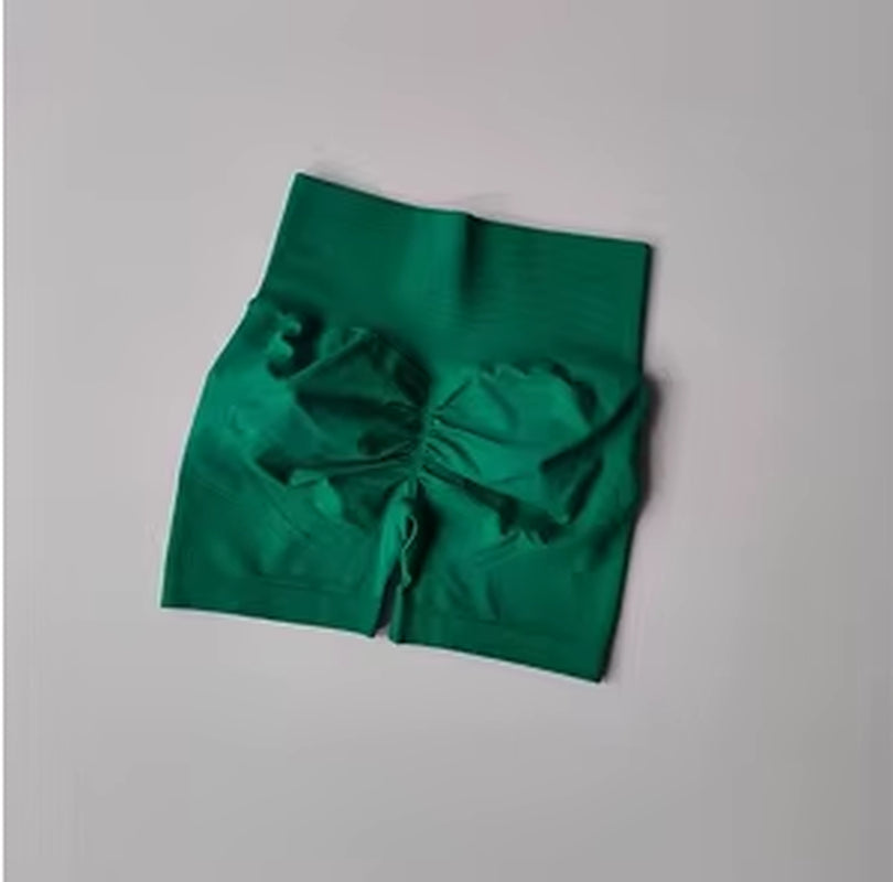 Peach Hip Lifting Sports Shorts Women High Waist and Waist Tightening Slimming Running Hip Speed Drying Three Point Tight Pants