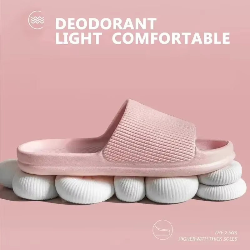 Soft Sole Massage Shower Shoes for Women Men Couples Waterproof Non-Slip Home Leisure Fashion Bathroom Slippers