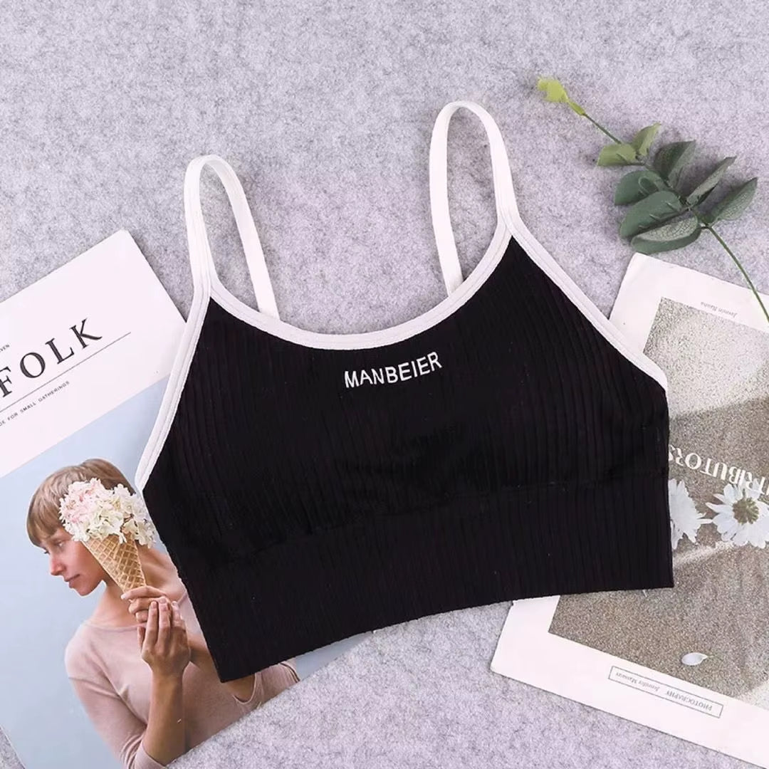 New Sports Bra for Women Gym Sexy Crop Top Bra Women Cotton Underwear Soft Comfort Tube Tops Female Brassiere Tops for Girls