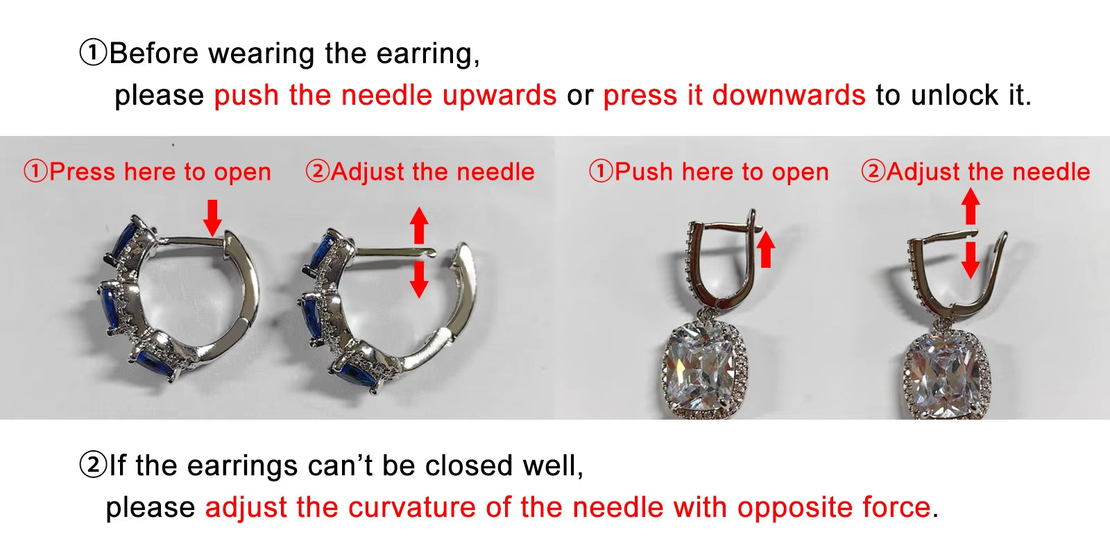 Luxury Trendy Blue Cubic Zirconia Hoop Earrings Wedding Party Elegant Accessories for Women Anniversary Gift New Jewelry