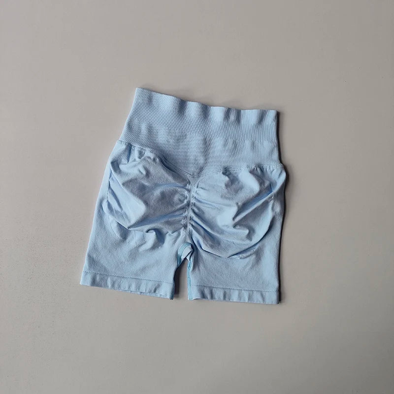 Peach Hip Lifting Sports Shorts Women High Waist and Waist Tightening Slimming Running Hip Speed Drying Three Point Tight Pants