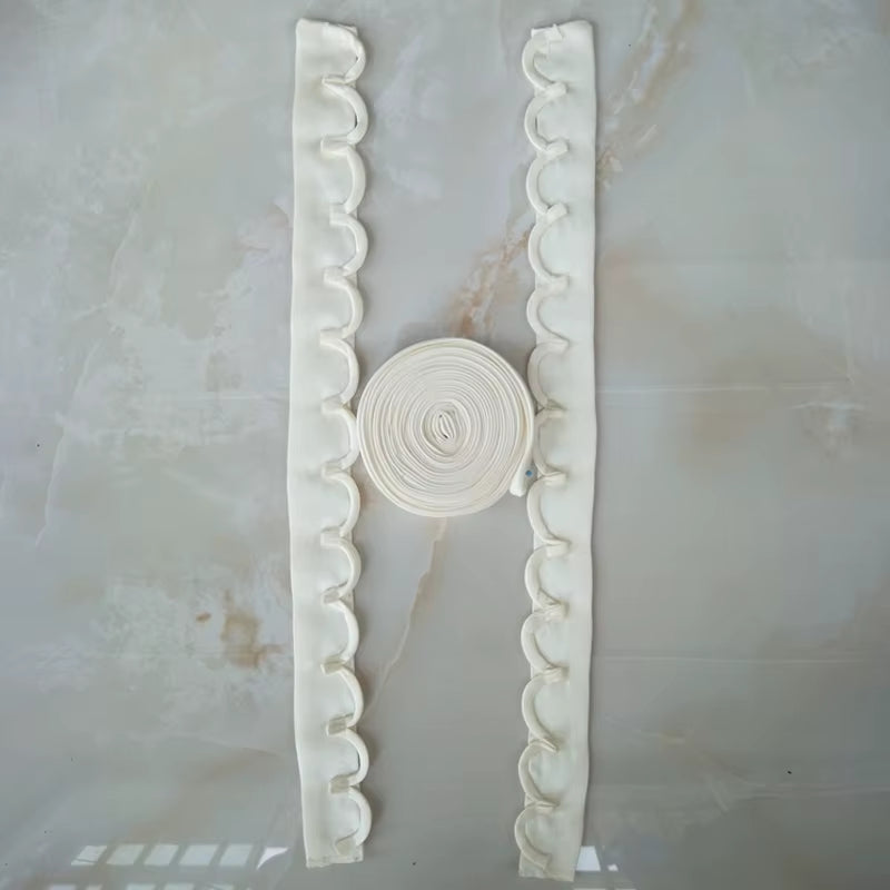 3 Pcs/ Set Bridal Wedding Gown Dress Lace up Zipper Replacement Bandage Accessories Bridal Banquet Evening Lace-Up Satin Ribbon