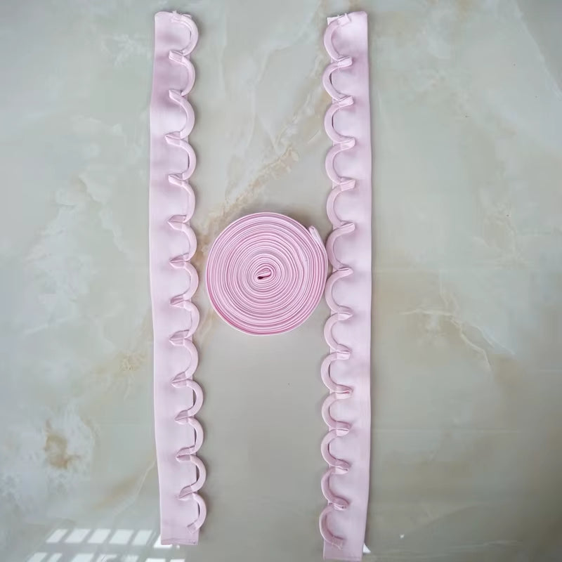 3 Pcs/ Set Bridal Wedding Gown Dress Lace up Zipper Replacement Bandage Accessories Bridal Banquet Evening Lace-Up Satin Ribbon